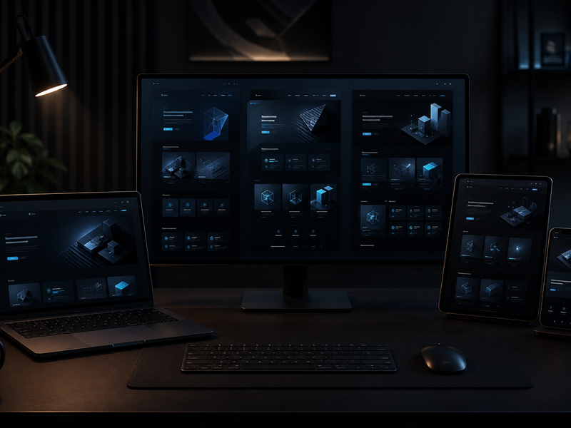 Donkere desktop